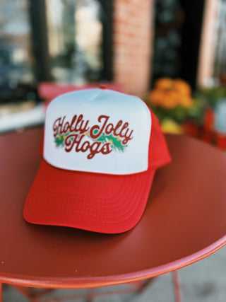 Holly Jolly Hogs Trucker Hat