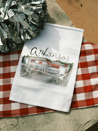 Arkansas Razorbacks Stadium Tea Towel