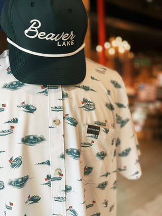 Burlebo: Performance Button Up - Lake Weekend