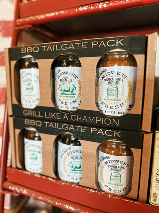 Midwest Fresh - Tailgate Pack: Bacon Jam, Bourbon Mustard, Blackstrap BBQ