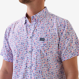 Burlebo- Old Glory - Performance Button Up