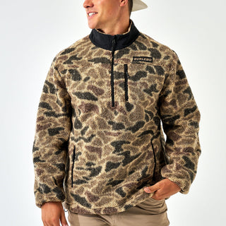 Burlebo: Sherpa - Quarter Zip - Rocky Mountain Camo