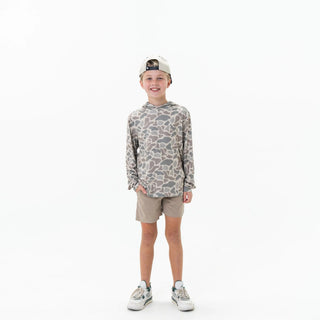 Burlebo- Youth Performance Hoodie - Classic Deer Camo