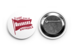 I Love Being A Razorback Button