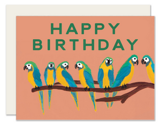 Birthday Parrots Card