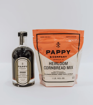 Pappy & Co: Pappy Van Winkle Barrel-Aged Maple Syrup & Cornmeal Bundle