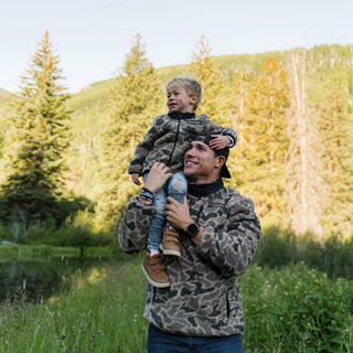 Burlebo: Sherpa - Quarter Zip - Rocky Mountain Camo