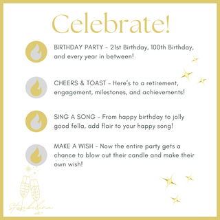 Celebration Candle Drink Party Clips: Silver