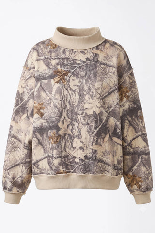 BUCKETLIST INC - IT2594-CAMOBLANK | Real-Tree Camouflage Mock-Neck Sweatshirt: Camo / S/M-L/XL (3-3)