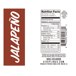 Stripling's Beef Jerky - Jalapeno