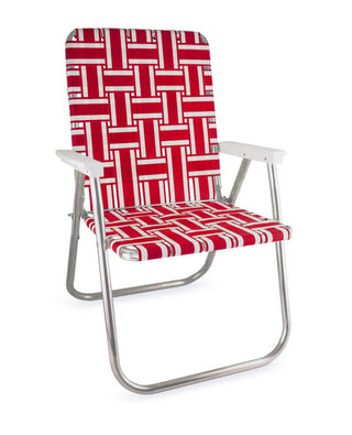 Lawn Chair USA - Red and White Stripe Classic Lawn Chair: Classic
