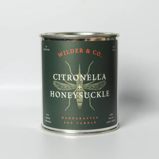 Citronella + Honeysuckle Outdoor Patio Candle
