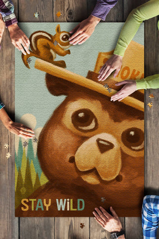Stay Wild, Smokey Bear and Squirrel Puzzle