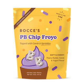 Bocce's Bakery - PB Chip Froyo with Carob and Sprinkles, Soft & Chewy, 6oz