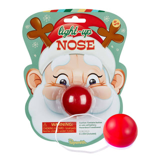 Toysmith Holiday Light Up Santa Nose