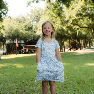 Burlebo: Youth Moxie Dress - White Camo