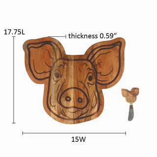 Hog Serving Board W/ Spreader