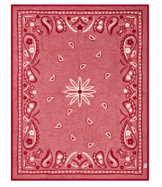 Vintage Bandana Blanket - Red