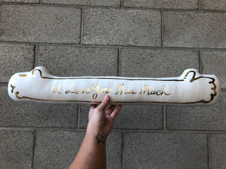 I Love You This Much - Pillow: Red