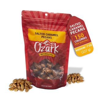 Ozark Nut Roasters- Salted Caramel Pecans - 7oz