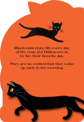 Black Cats At Halloween- Vintage Children's Picture Book