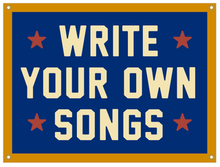 Oxford Pennant - Write Your Own Songs Camp Flag • Willie Nelson x Oxford Penn