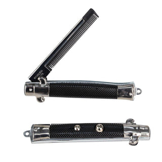 Stainless Steel Switch-Blade Comb Toy