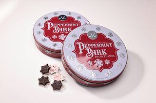 Peppermint Bark Snowflakes Tin