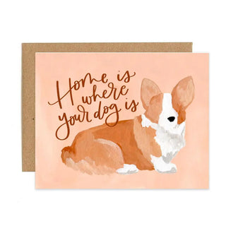 Corgi Home Housewarming Greeting Card