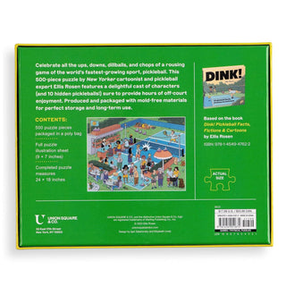 Pickleball Jigsaw Puzzle: Based on the Book Dink!