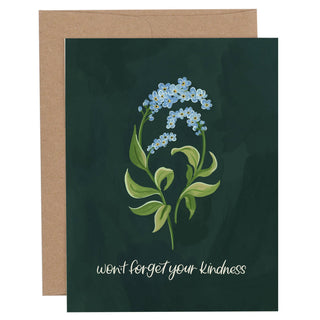 Forget-Me-Nots Thank You Greeting Card