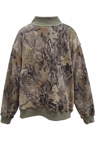 BUCKETLIST INC - IT2594-CAMOBLANK | Real-Tree Camouflage Mock-Neck Sweatshirt: Camo / S/M-L/XL (3-3)