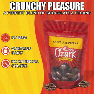 Ozark Nut Roasters- Chocolate Pecans - 7oz