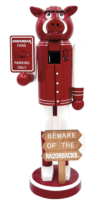 Arkansas Beware of Razorbacks Nutcracker