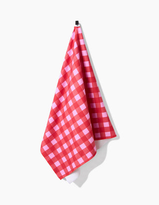 Cherry Gingham Luxe Bath Towel