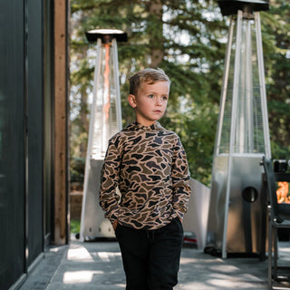 Burlebo: Youth Thermal Hoodie - Gauge Camo