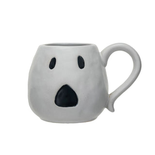 Stoneware Ghost Shaped Mug