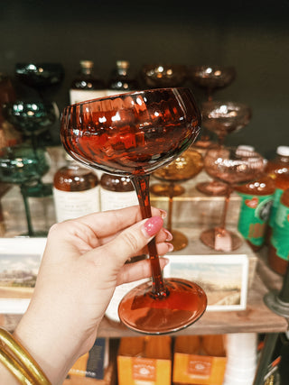 Coupe Glass - Red