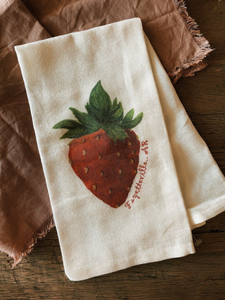 Fayetteville, AR Strawberry Dish Towel