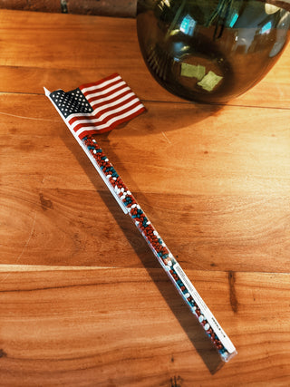 Patriotic Sunny Seed Flag Topper