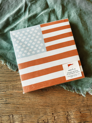 USA Flag Square Notepad