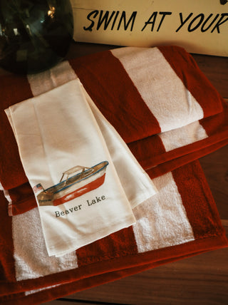 Beaver Lake Tea Towel