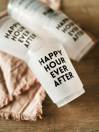 Happy Hour Ever After Reusable Cups