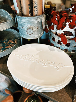 Arkansas Embossed Platter