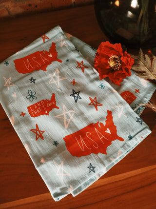 Star Spangled Tea Towel