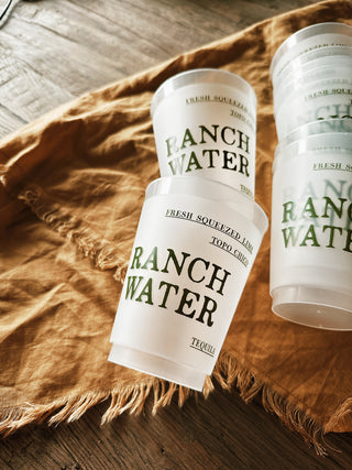 Ranch Water Reusable Cups