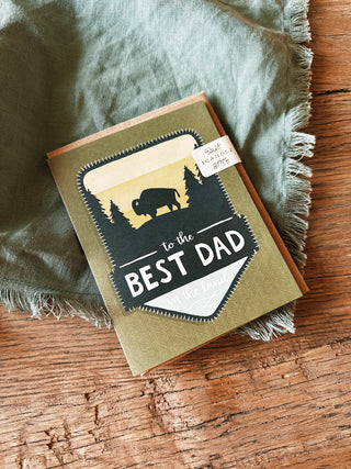 Best Dad Patch Card