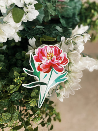 Peony Sticker