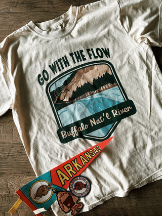 Go With The Flow Buffalo River T-Shirt - Ivory