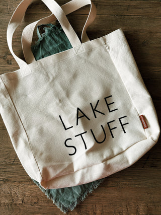 Lake Stuff Canvas Tote Bag